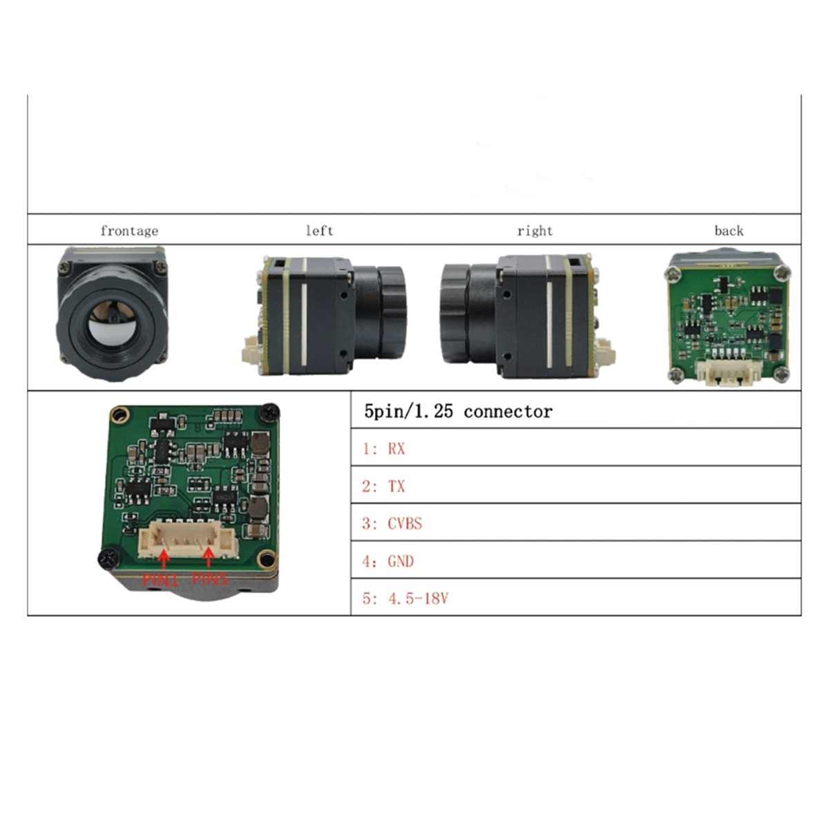 Thermal Imaging Camera 256X192 - SWXF 적외선 열화상 모듈 고화질 카메라