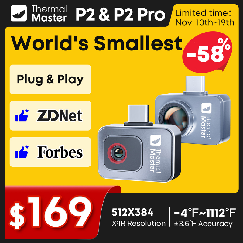 Infiray P2 Pro Macro Lens - P2//P2Pro 열화상 카메라 15배 줌 적외선