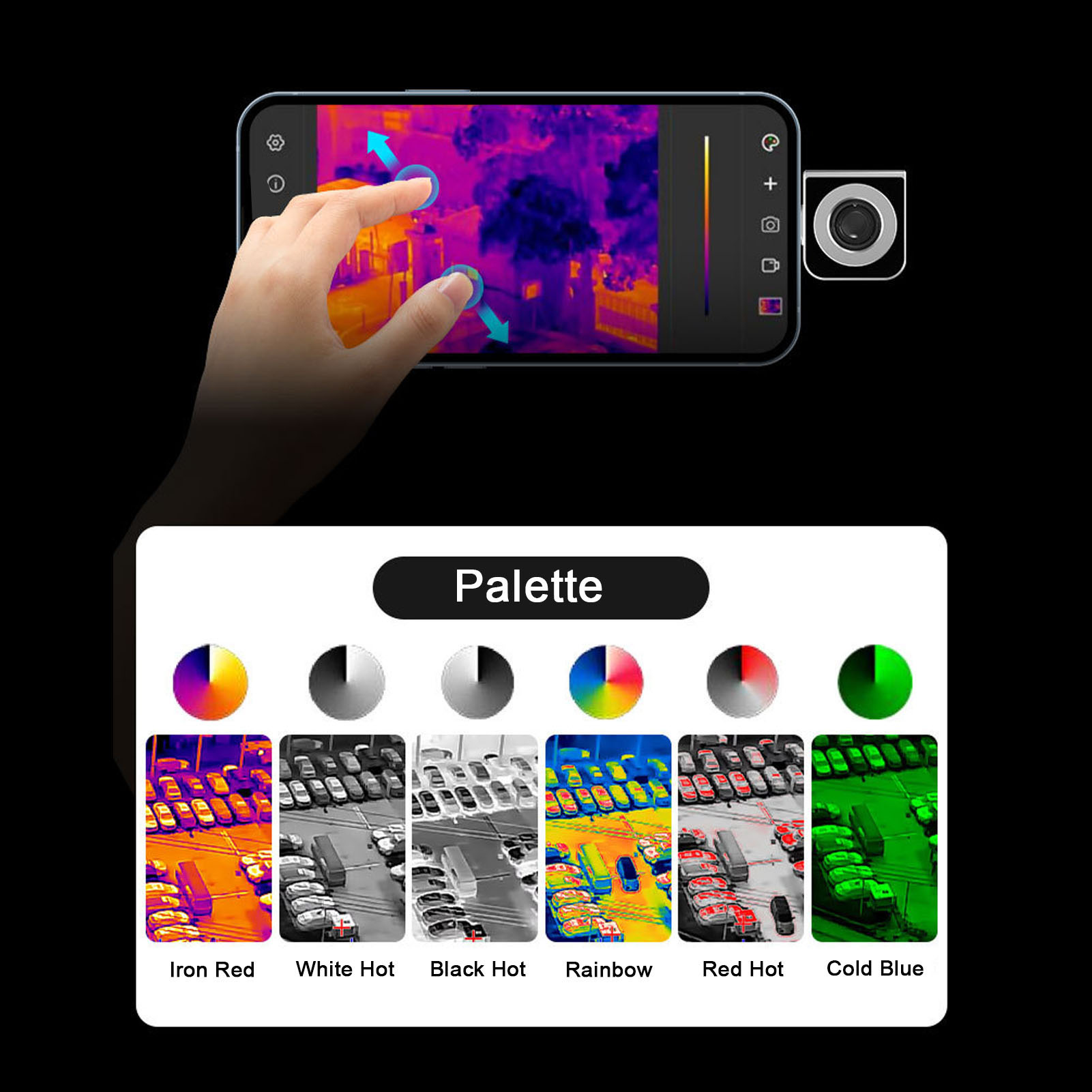 Thermal Imaging Camera 256X192 - 열화상 카메라 256x192 해상도 25Hz IP54