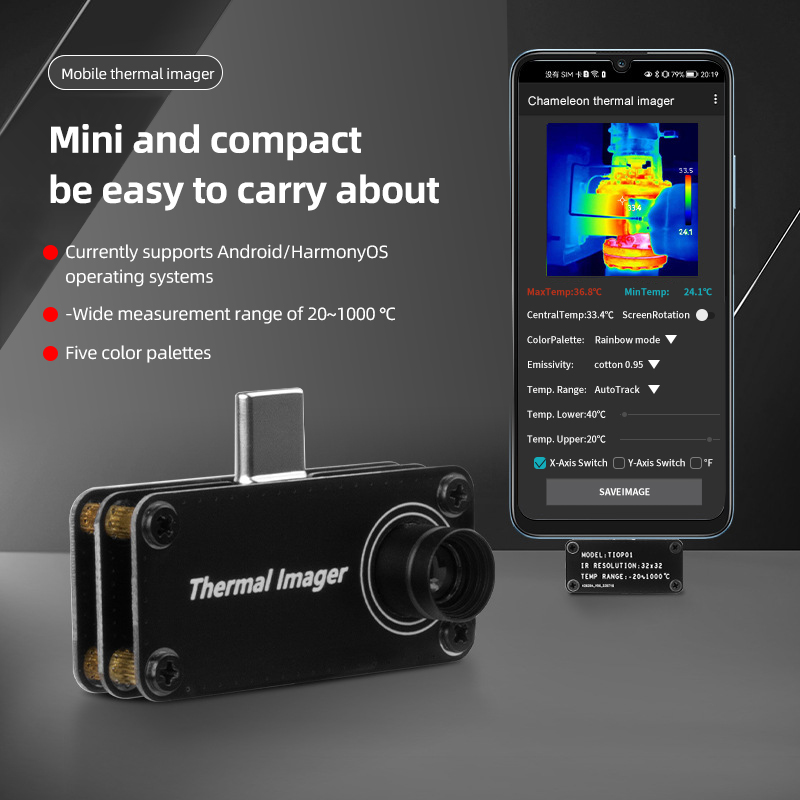 Tiop01 Thermal Camera - TIOP01 열화상 카메라 야간 투시 적외선
