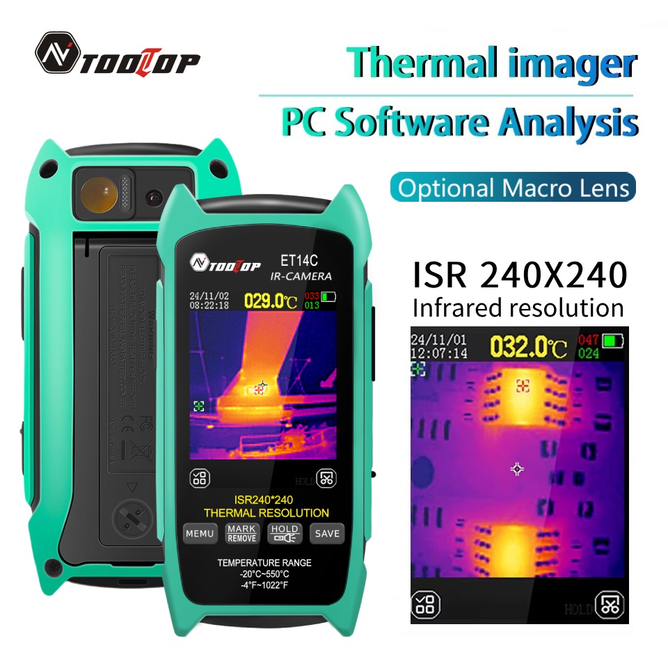 Nf 521 Thermal Imaging Camera - TOOLTOP ET14C 2.8인치 열화상 카메라 25Hz
