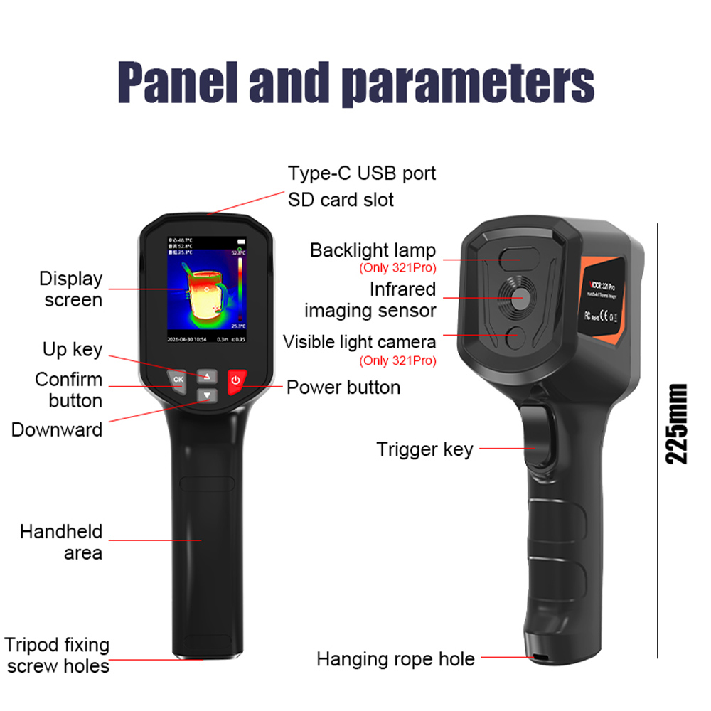 Nf 521 Thermal Imaging Camera - 빅터 321 핸드헬드 적외선 열화상 카메라