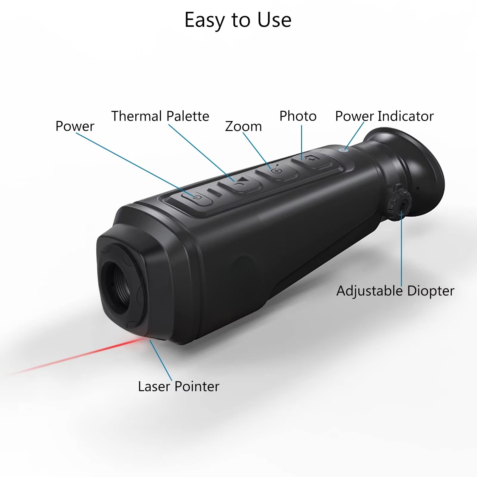 사냥용 이미징 카메라 열화상 단안경 적외선 야간 투시경 - Thermal Scope Night Vision Monocular 리뷰 및 가격