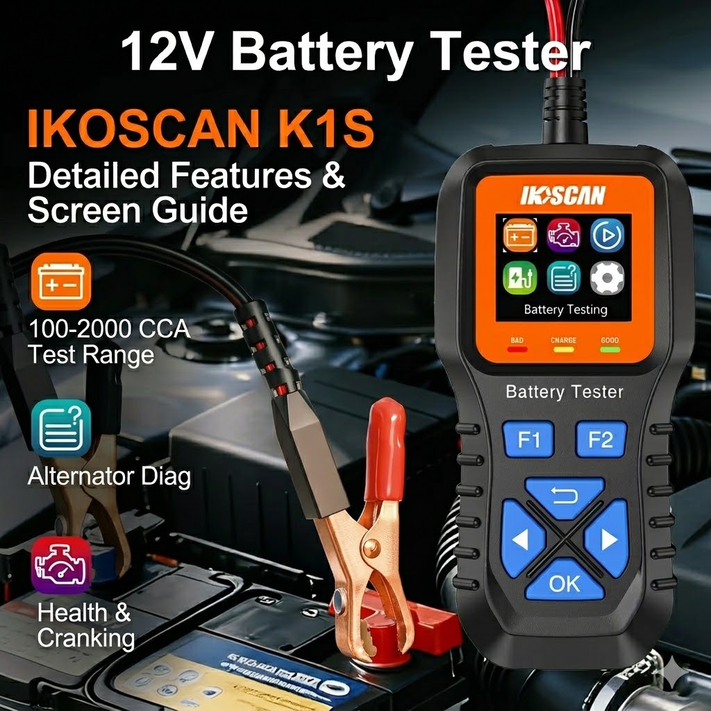 IKOSCAN K1S 12V 자동차 배터리 테스터, 1 - Topdon Tc001 Thermal Camera 리뷰 및 가격