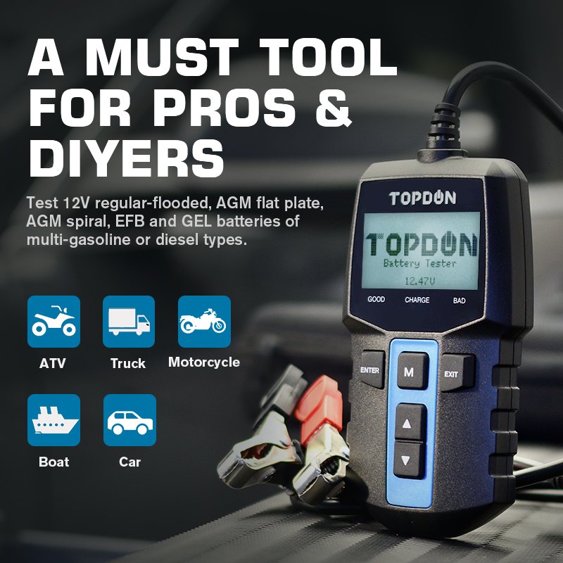 TOPDON BT100 12V 자동차 배터리 테스터 디 - Topdon Tc001 Thermal Camera 리뷰 및 가격
