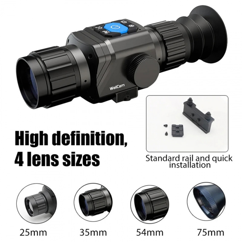 1600m 열화상 사냥용 단안경, 384x288 해상도 - Thermal Scope Night Vision Monocular 리뷰 및 가격