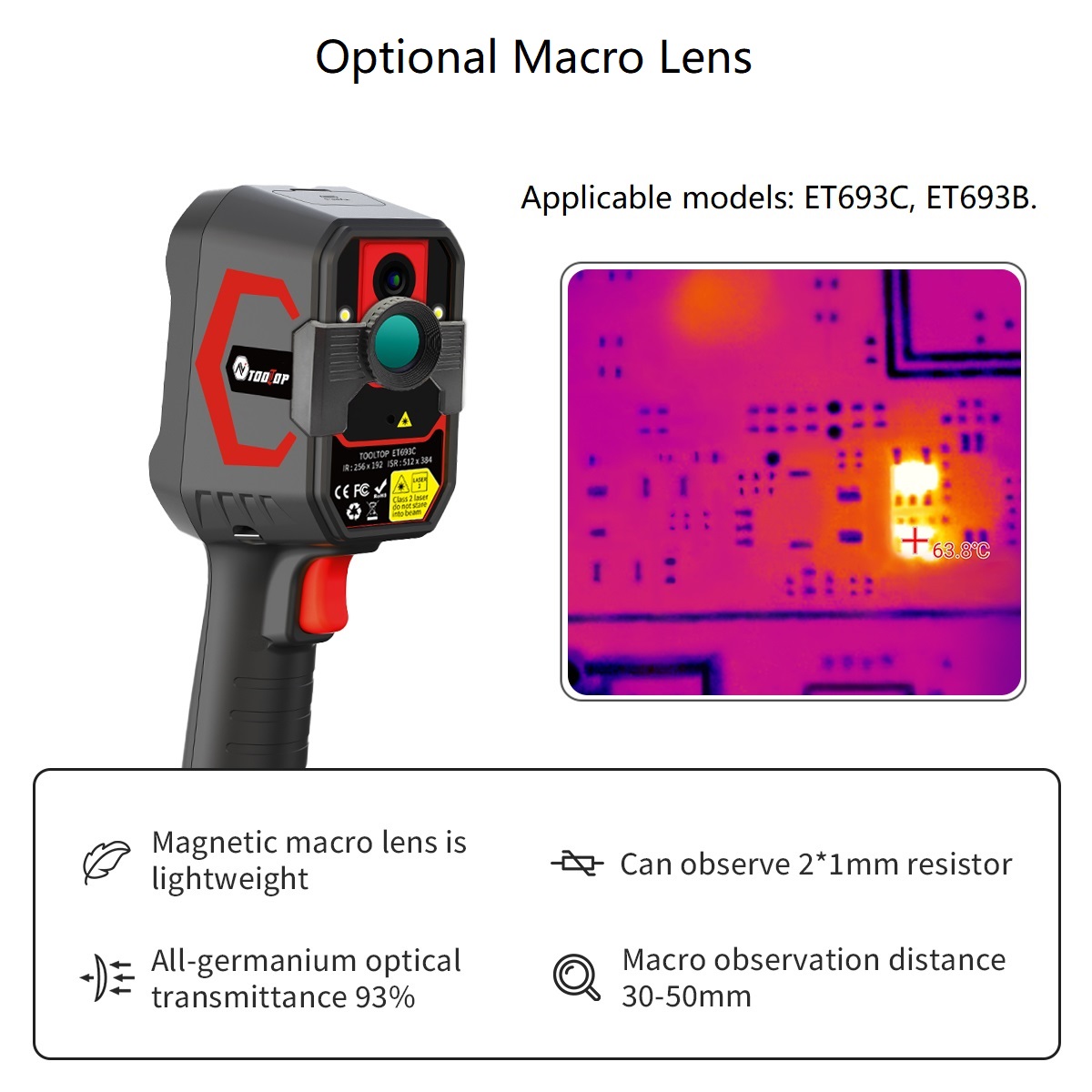 TOOLTOP ET693C 256*192 열화상 카메라 - Nf 521 Thermal Imaging Camera 리뷰 및 가격