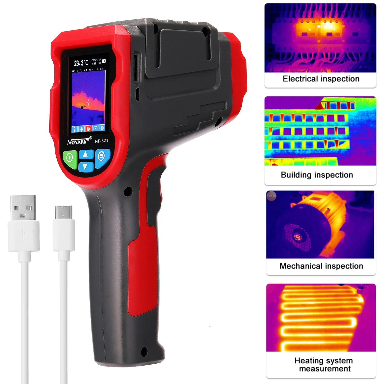 NF-521 휴대용 적외선 열 화상 카메라, 휴대용 I - Nf 521 Thermal Imaging Camera 리뷰 및 가격