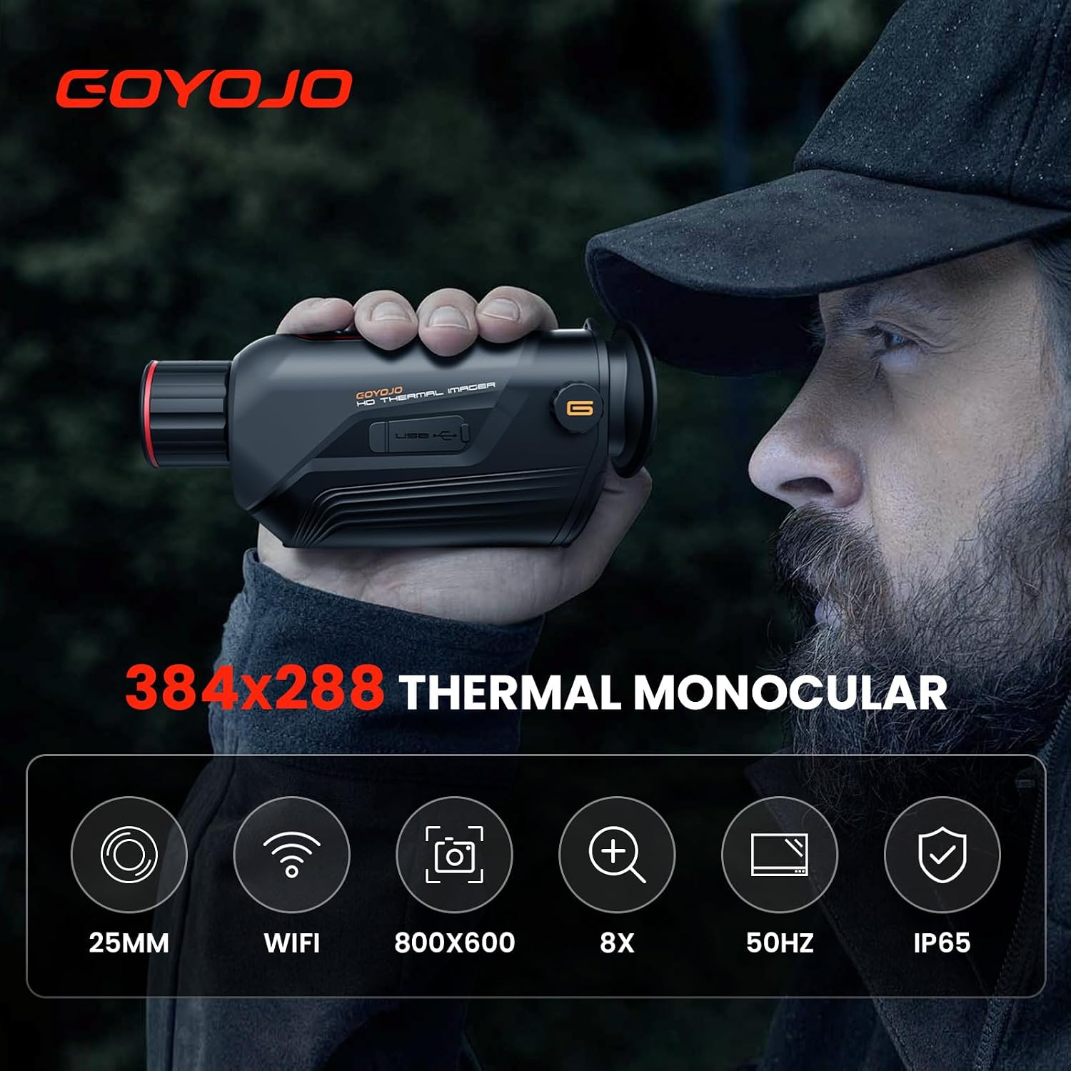 GOYOJO G325 G315 사냥용 열화상 단안경,  - Thermal Scope Night Vision Monocular 리뷰 및 가격