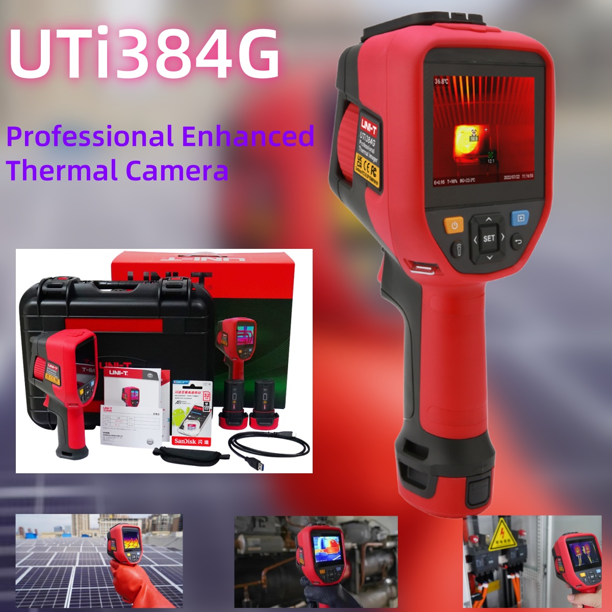 UNI-T UTi384G 전문 열화상 카메라 384x2 - Thermal Camera Type C 384X288 리뷰 및 가격