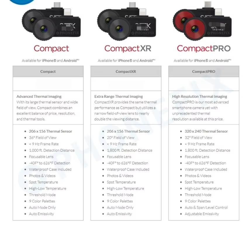 씨크 열화상 카메라 야간 투시 콤팩트 PRO/XR 안드 - Seek Compact Pro Android 리뷰 및 가격