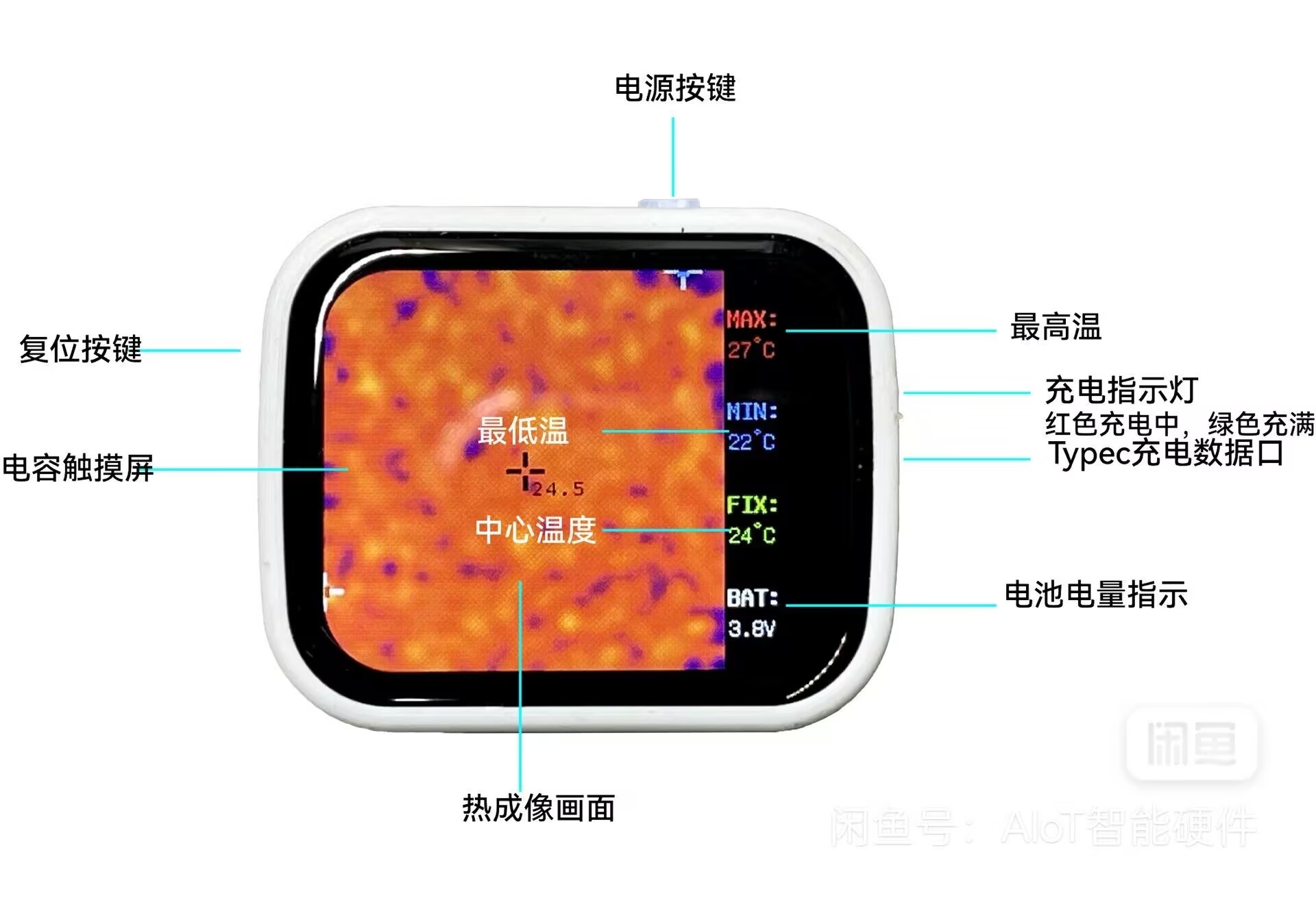 320 * 240 터치 스크린 미니 포켓 열화상 야간  - Underfloor Heating Thermal Detector 리뷰 및 가격